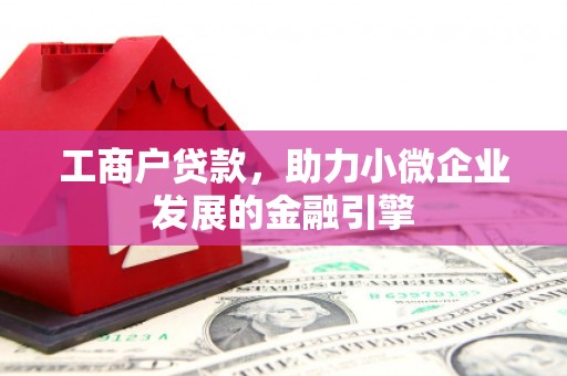 唐县工商户贷款，助力小微企业发展的金融引擎