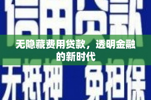 唐县无隐藏费用贷款，透明金融的新时代
