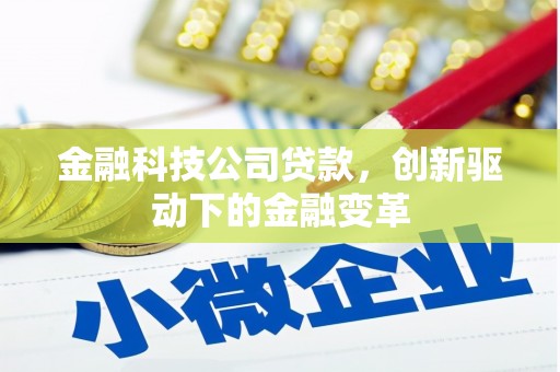 唐县金融科技公司贷款，创新驱动下的金融变革