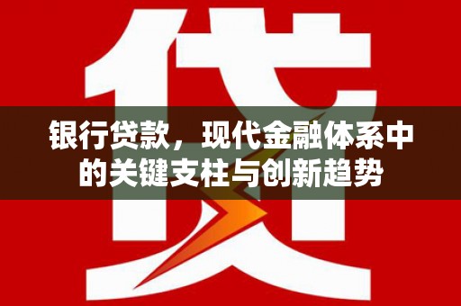 唐县银行贷款，现代金融体系中的关键支柱与创新趋势