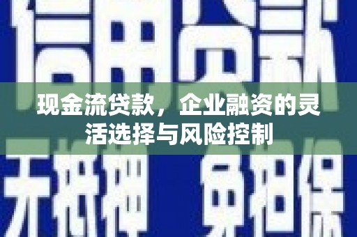 唐县现金流贷款，企业融资的灵活选择与风险控制