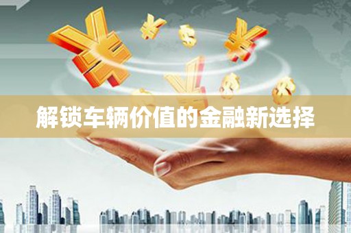 唐县解锁车辆价值的金融新选择
