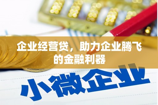 唐县企业经营贷，助力企业腾飞的金融利器
