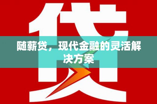 唐县随薪贷，现代金融的灵活解决方案
