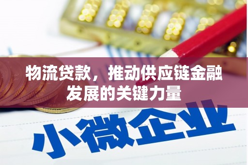 唐县物流贷款，推动供应链金融发展的关键力量