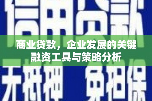 唐县商业贷款，企业发展的关键融资工具与策略分析