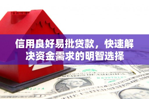 唐县信用良好易批贷款，快速解决资金需求的明智选择