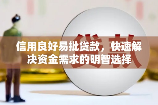 唐县信用良好易批贷款，快速解决资金需求的明智选择