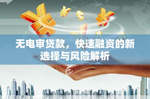 唐县无电审贷款，快速融资的新选择与风险解析