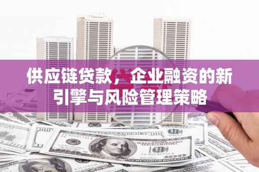 唐县供应链贷款，企业融资的新引擎与风险管理策略