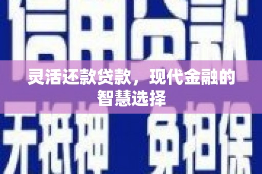 唐县灵活还款贷款，现代金融的智慧选择
