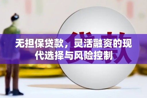 唐县无担保贷款，灵活融资的现代选择与风险控制