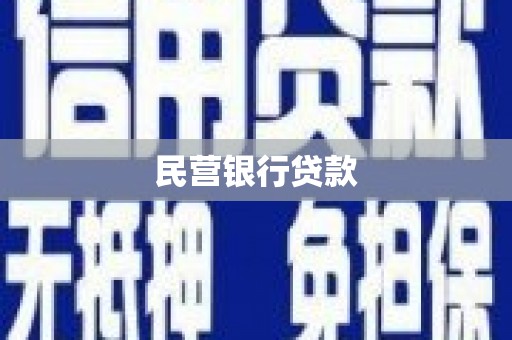 唐县民营银行贷款