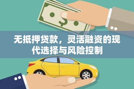 唐县无抵押贷款，灵活融资的现代选择与风险控制
