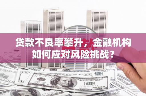 唐县贷款不良率攀升，金融机构如何应对风险挑战？