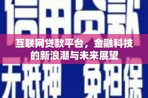 唐县互联网贷款平台，金融科技的新浪潮与未来展望