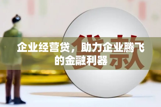 唐县企业经营贷，助力企业腾飞的金融利器