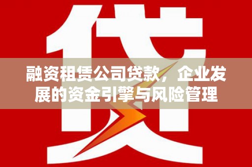唐县融资租赁公司贷款，企业发展的资金引擎与风险管理