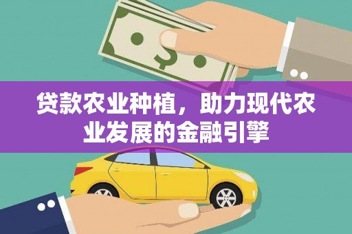 唐县贷款农业种植，助力现代农业发展的金融引擎