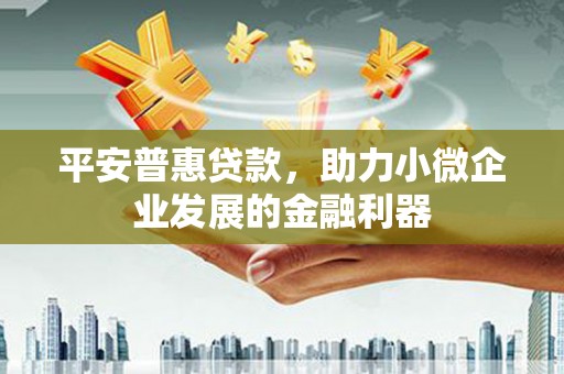 唐县平安普惠贷款，助力小微企业发展的金融利器