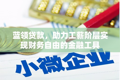 唐县蓝领贷款，助力工薪阶层实现财务自由的金融工具