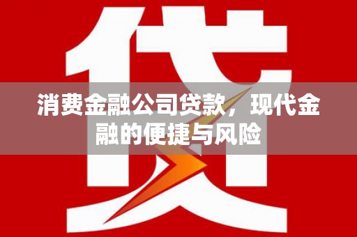 唐县消费金融公司贷款，现代金融的便捷与风险