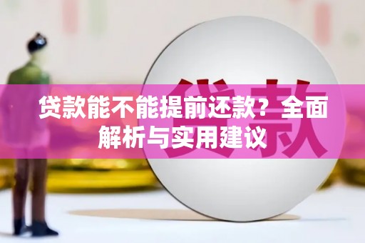 唐县贷款能不能提前还款？全面解析与实用建议