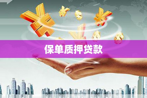 唐县保单质押贷款