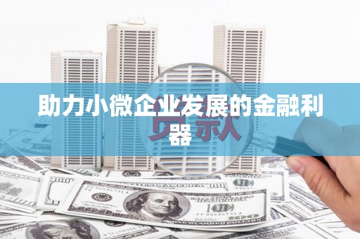 唐县助力小微企业发展的金融利器