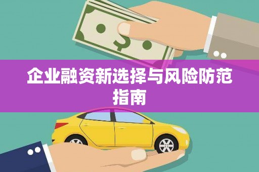 唐县企业融资新选择与风险防范指南