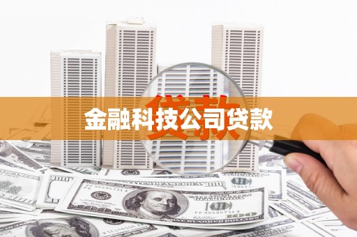 唐县金融科技公司贷款
