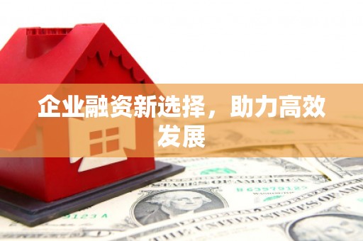 唐县企业融资新选择，助力高效发展