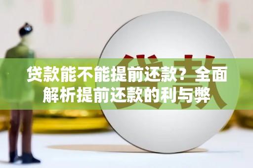唐县贷款能不能提前还款？全面解析提前还款的利与弊